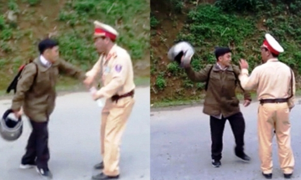 Đâm xe vào 1 phụ nữ, gã trai đánh CSGT rồi làm hành động cuối cùng gây bất ngờ