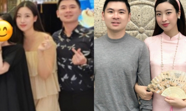 Đỗ Mỹ Linh xuất hiện bên ông xã thiếu gia, sắc vóc ra sao sau khi sinh con đầu lòng?