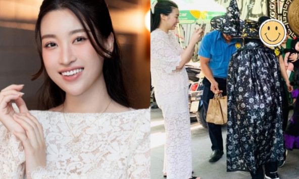 Lộ ảnh hiếm Hoa hậu Đỗ Mỹ Linh xuất hiện bên con đầu lòng, ái nữ gây chú ý với 1 đặc điểm