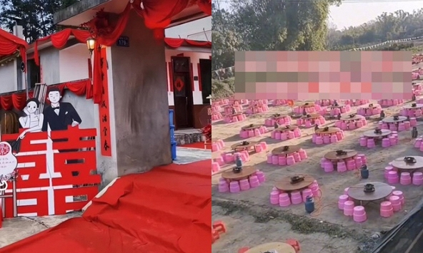 Bày 100 mâm tiệc cưới đãi khách, chú rể buồn rầu vì không ai đến dự