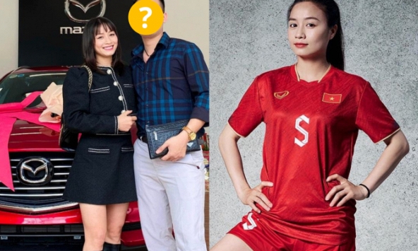 Hotgirl bóng đá Hoàng Thị Loan được bạn trai tin đồn lái xe tiền tỉ đến đón sau khi ĐT nữ Việt Nam về nước