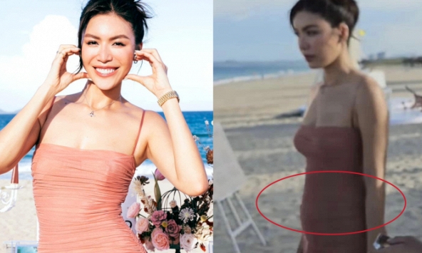 Sau tuyên bố chắc nịch chuẩn bị kết hôn, Minh Tú để lộ vòng 2 lùm lùm khi dự tiệc cưới 