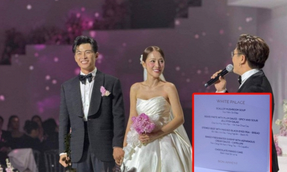 Soi menu tiệc cưới Puka và Gin Tuấn Kiệt tại TP.HCM, so với tiệc cưới ở Cam Ranh thì thế nào?