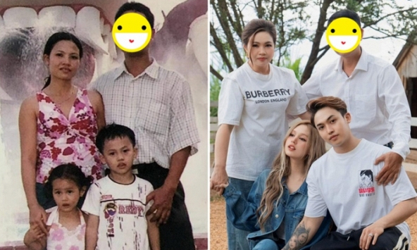 Hot girl khoe ảnh gia đình, netizen bất ngờ với diện mạo người bố sau khoảng 2 thập kỷ