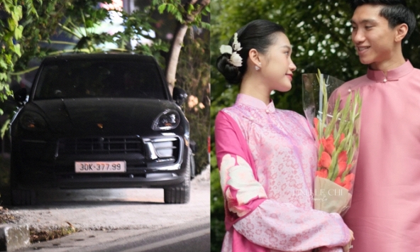 Đoàn Văn Hậu lái Porsche 5 tỷ về quê chuẩn bị đi hỏi vợ