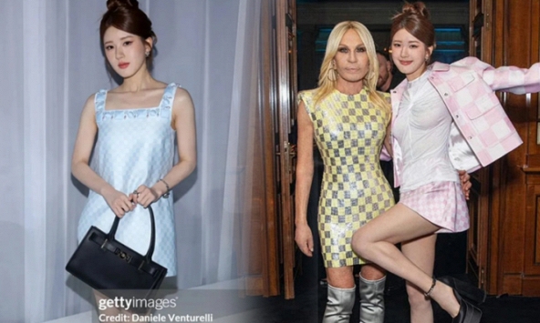 Triệu Lộ Tư một bước 'thăng cấp' lên danh hiệu cao nhất của Versace dù tạo hình tại Milan Fashion Week bị chê tơi tả