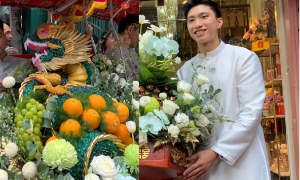 Bí mật chiếc tráp đặc biệt của đám hỏi Đoàn Văn Hậu