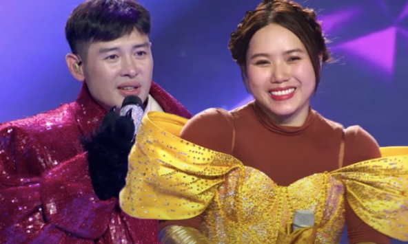 Hoàng Hải (Bố Gấu) bất ngờ thừa nhận chuyện tình cảm với Thuỳ Chi trên sân khấu Ca sĩ mặt nạ 