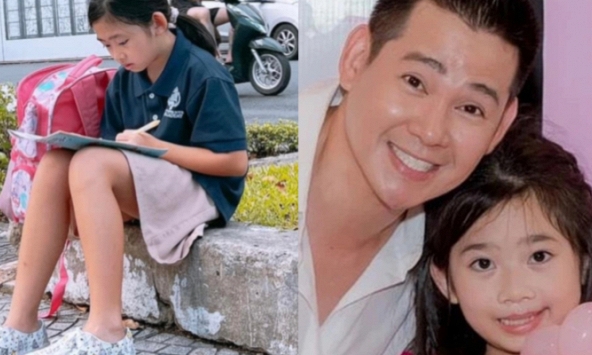 Phùng Ngọc Huy phản ứng sao khi nhìn thấy hình ảnh con gái Lavie đọc báo bên vệ đường?