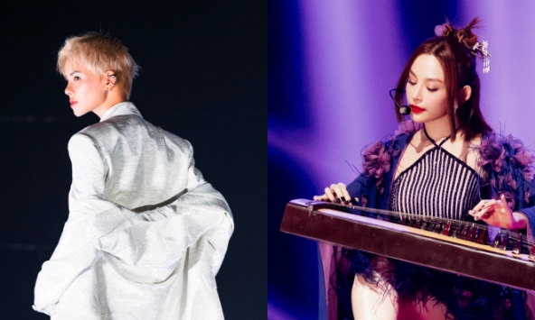 “Chị đẹp” Huyền Baby ôm đàn tranh hát '2 phút hơn' bị chê vì quá ôm đồm, Hà Kino bị nói thẳng hát như karaoke!