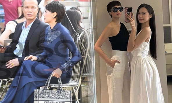Mẹ Doãn Hải My gây sốt với phong cách cực sang tại đám cưới, sắc vóc ngoài đời không thua gì con gái