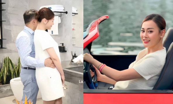 Shark Bình lần đầu công khai ôm vợ bầu, vóc dáng Phương Oanh đã thay đổi rõ rệt khi mang thai đôi