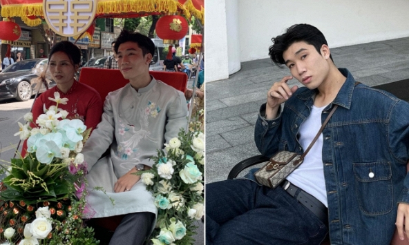 Hot boy bê tráp trong đám hỏi Đoàn Văn Hậu được netizen “săn lùng” vì quá điển trai là ai?