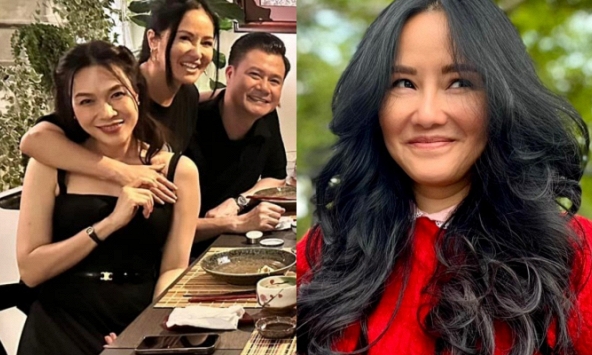 Mỹ Tâm đến nhà Hồng Nhung, 'chị đại' đình đám khẳng định 1 điều giữa ồn ào gác chân lên bảng chữ 