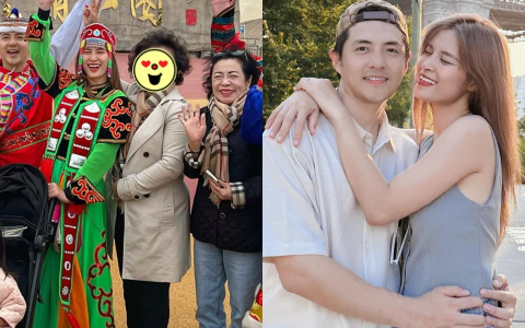 Chỉ 1 bức ảnh hiếm hoi xuất hiện chung, Đông Nhi để lộ mối quan hệ với bố mẹ chồng hào môn