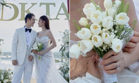 Hoa cầm tay của vợ chồng Đăng Khôi sau 10 năm 'cưới lại' có ý nghĩa đặc biệt gì trong hành trình mới?