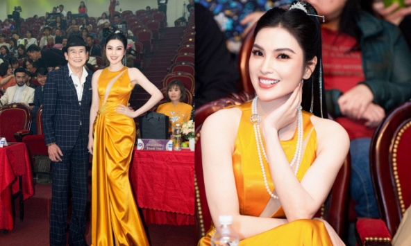 MC Kim Huyền Sâm khoe nhan sắc ngày càng thăng hạng, lần thứ 3 hội ngộ danh ca Tuấn Vũ