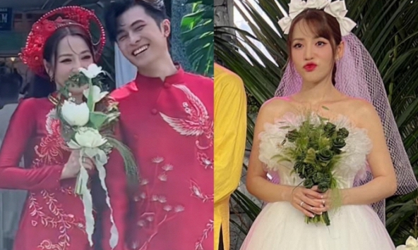 Hé lộ ý nghĩa cực đặc biệt liên quan đến 2 bó hoa cầm tay độc lạ của Puka trong lễ cưới Đồng Tháp