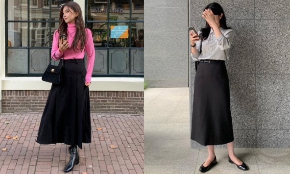 Mặc đẹp hơn khi phối 4 kiểu giày với chân váy dài