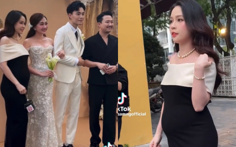 Sam bị soi chi tiết gây nguy hiểm cho mẹ bầu khi xuất hiện ở đám cưới, nữ diễn viên đáp trả 1 câu rõ sự tình 