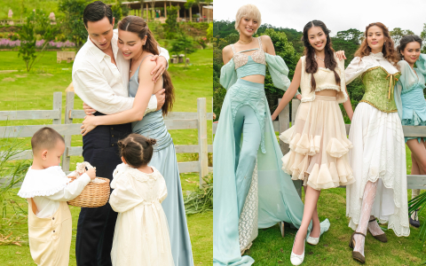 Hồ Ngọc Hà khoe dáng 'khét lẹt' nổi bần bật giữa dàn học trò The New Mentor, biểu cảm 2 nhóc tỳ chiếm sóng! 