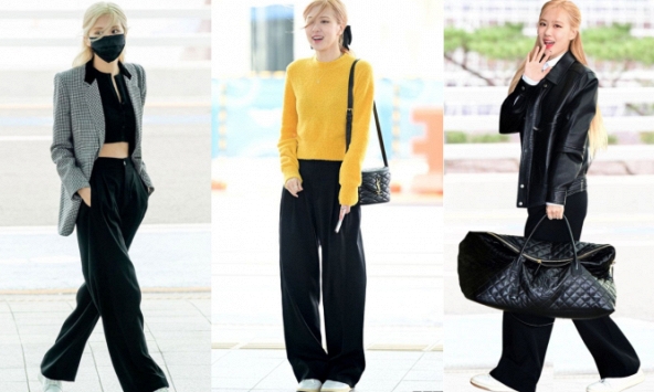 Mê cách Rosé diện quần vải ống rộng vào mùa đông: Cùng 1 kiểu nhưng biến hóa đa dạng, hiếm khi trùng lặp nhàm chán 