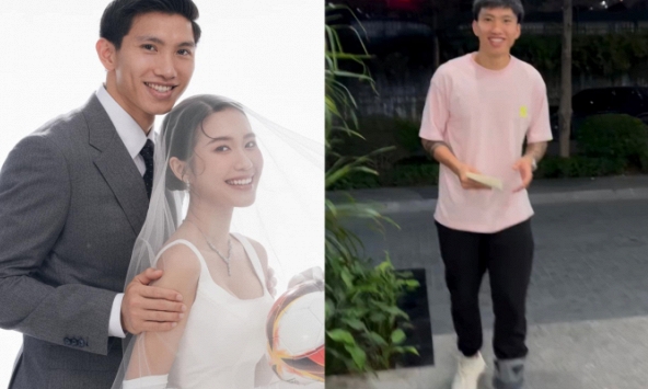 Đoàn Văn Hậu đi lại tập tễnh vì chấn thương ngay sát ngày cưới Doãn Hải My