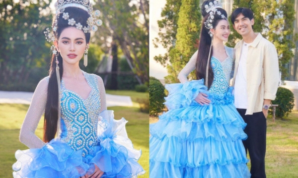 Mai Davika đẹp tựa nữ thần trong tiệc sinh nhật mẹ ruột ở biệt thự 138 tỷ, bạn trai hơn 9 tuổi giản dị đến chúc mừng