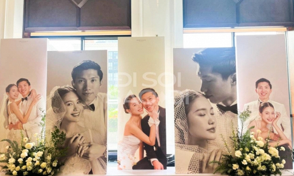 Cận cảnh không gian tiệc cưới Đoàn Văn Hậu - Doãn Hải My ở khách sạn 5 sao trước giờ G