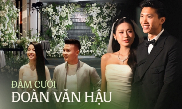 Toàn cảnh đám cưới sang chảnh của Văn Hậu và Hải My ở Hà Nội: Dâu rể visual xịn khỏi bàn, nhiều chi tiết thể hiện đẳng cấp