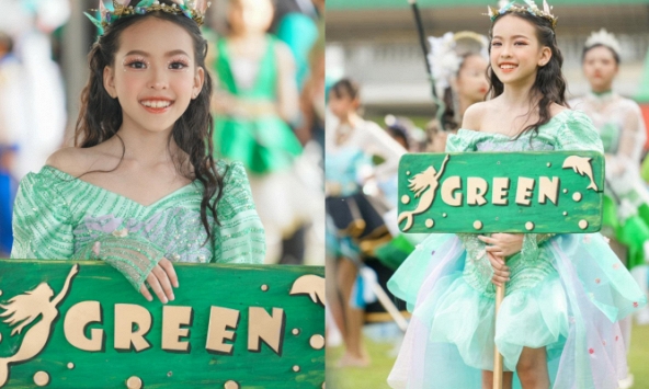 Cô bé gây sốt MXH vì quá xinh trong hội thao trường, hoá ra là cháu gái của cố danh hài đình đám này