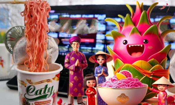 Quên trà chanh giã tay và trà sữa đất nung đi, mì tôm thanh long đỏ đang 'phá đảo' trên MXH, phản ứng khen chê ra sao?