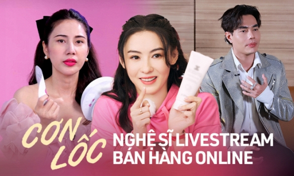 Nghệ sĩ livestream bán hàng online: Phải chăng là điểm trọ cuối cùng khi thất thế?