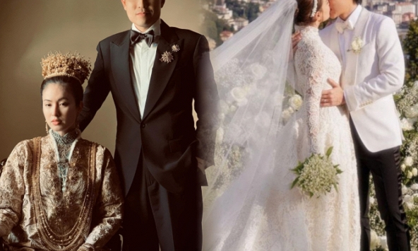 Nhìn lại 2 đám cưới đẹp nhất showbiz Thái 2023: Bên gây ấn tượng với hôn lễ 'dát vàng' theo nghi thức xưa, bên ngập hoa tươi ở trời Tây