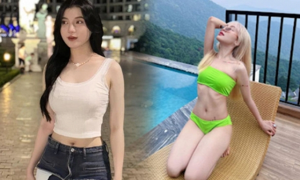 Diện đồ bó sát, hot girl khán đài được khen 'ăn đứt' một hot TikToker có tiếng 