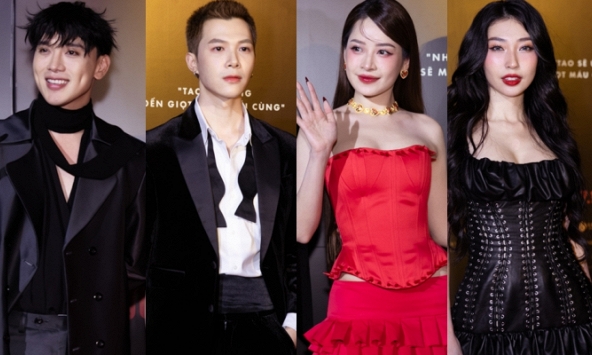 Chi Pu lên đồ quyến rũ lấn lướt dàn mỹ nhân, Anh Tú cực bảnh bao tại thảm đỏ ra mắt 'Người Mặt Trời'