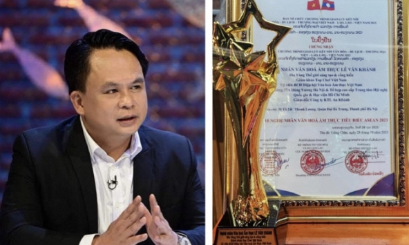 Nghệ nhân Lê Văn Khánh được vinh danh TOP 10 nghệ nhân văn hóa  tiêu biểu của ASEN năm 2023