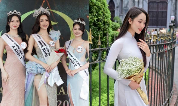 Người đẹp Vũ Như Quỳnh đăng quang Hoa khôi Thanh lịch Hà Nội 2023