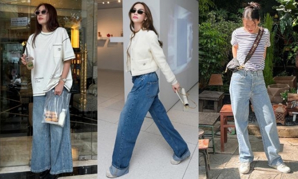 4 kiểu quần jeans không bao giờ lỗi mốt trong tủ đồ của sao Việt