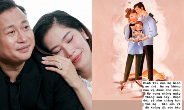 Phản ứng lạ của chồng sắp cưới Nam Em sau khi người đẹp chia sẻ chuyện có em bé?