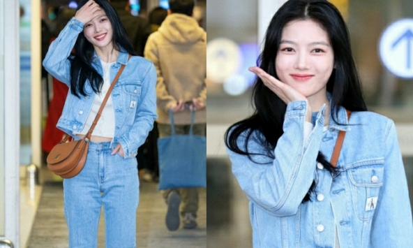 Kim Yoo Jung xinh xỉu tại sân bay bất chấp hình cận mặt, hiện đã đến Việt Nam