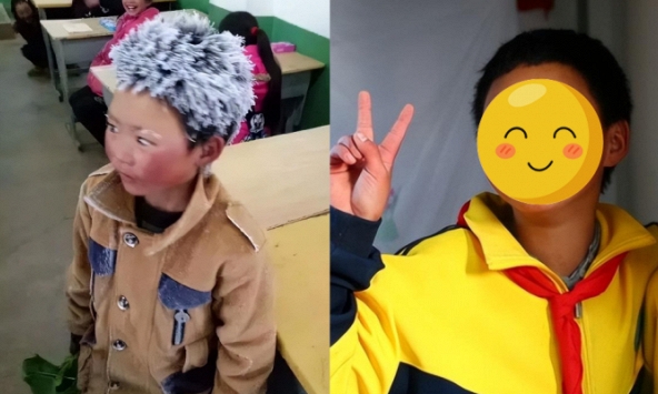 Cậu bé từng khiến vô vàn trái tim rung động bởi mái tóc đóng băng vì đi bộ 5km đến trường trong giá lạnh, hiện ra sao sau 5 năm?