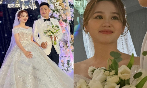 Đám cưới Hà Mã Tấu: Cô dâu xuất hiện với visual xuất sắc, rơi nước mắt khi bố dắt lễ đường