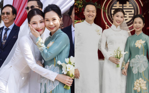 Ảnh full HD lễ ăn hỏi Diễm My 9x: Cô dâu khoe nhan sắc gây sốt, lộ mối quan hệ với mẹ chồng hào môn bởi 1 chi tiết