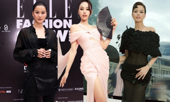 Hương Ly lộ nhan sắc khác lạ cứng đơ, Như Vân và Á hậu Ngọc Hằng hội ngộ trên thảm đỏ thời trang