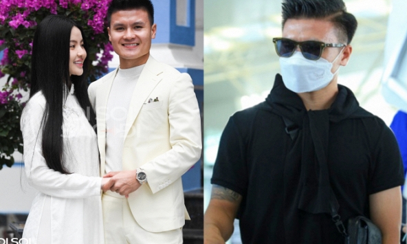 Lý do vừa dạm ngõ với Chu Thanh Huyền, Quang Hải đã phải tức tốc ra sân bay