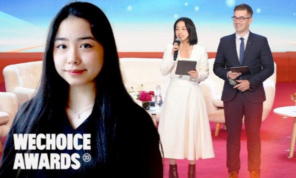 Profile '10 điểm không có nhưng' của nữ sinh xinh xắn làm MC trong buổi giao lưu với chủ nhân Giải thưởng VinFuture 2023