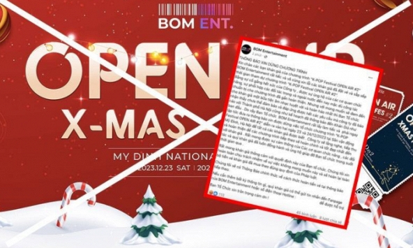 BTC chính thức thông báo hủy show Giáng sinh tại Mỹ Đình: Sẽ hoàn tiền vé cho khán giả, khẳng định vẫn có chương trình tiếp theo 