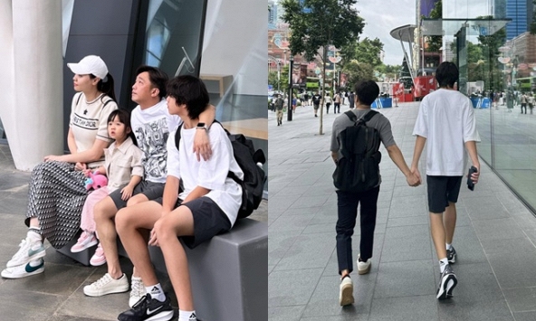 Cường Đô La khoe ảnh với con trai khiến cộng đồng mạng 'sửng sốt' vì chiều cao của Subeo