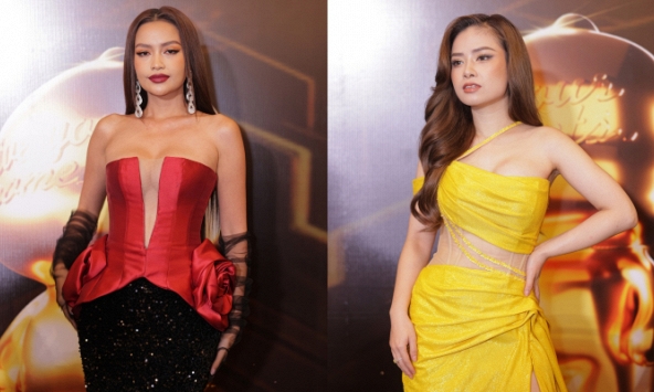 Hoa hậu Ngọc Châu quyến rũ ngồi 'ghế nóng' cùng Dương Hoàng Yến